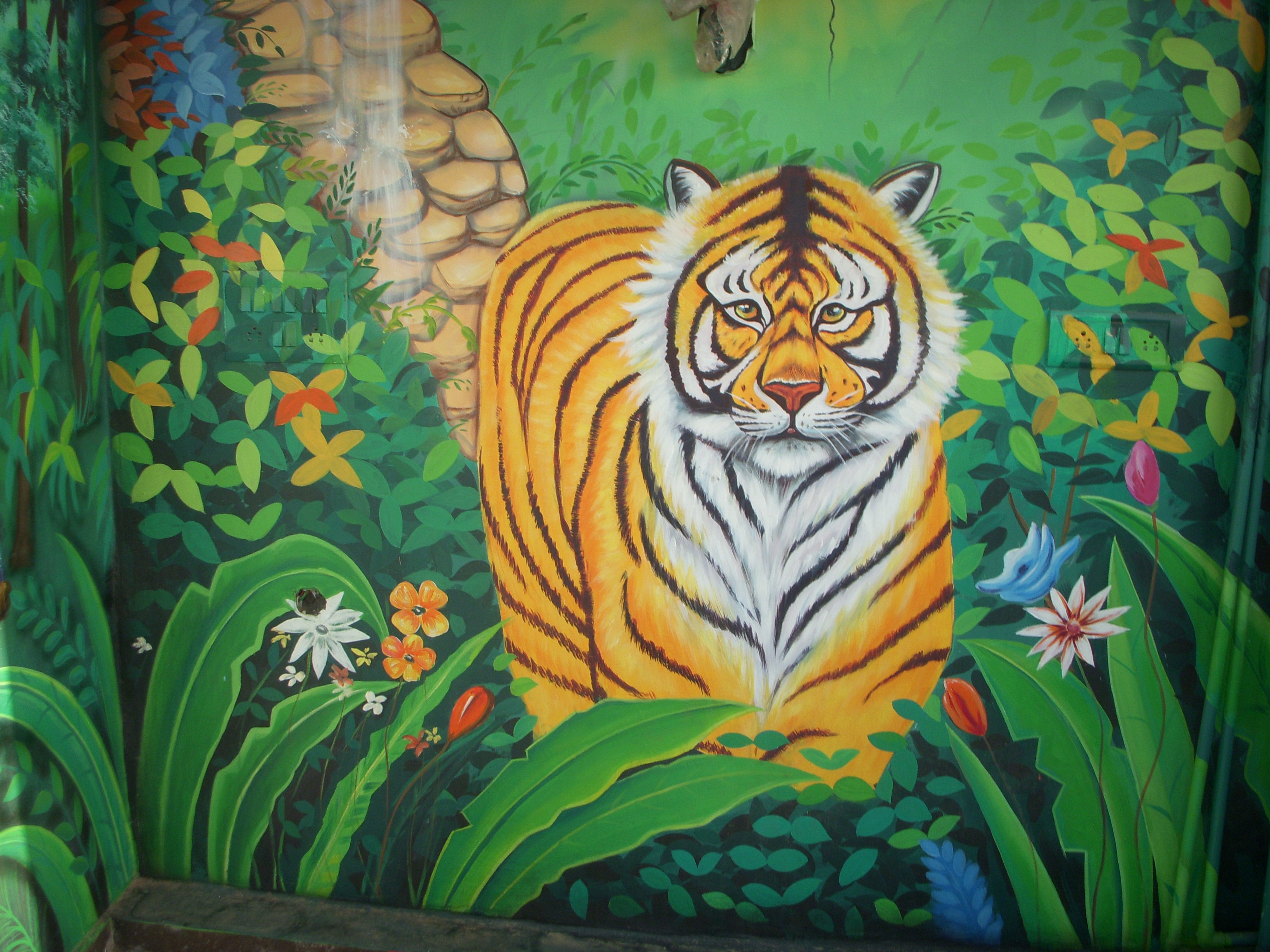 School Jungle Themes Wall Painting Service