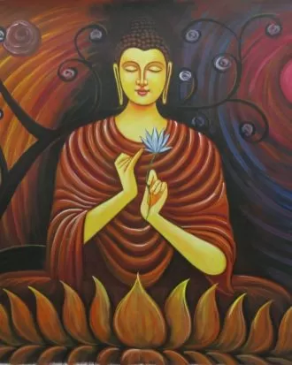 Gautam Buddha paintings