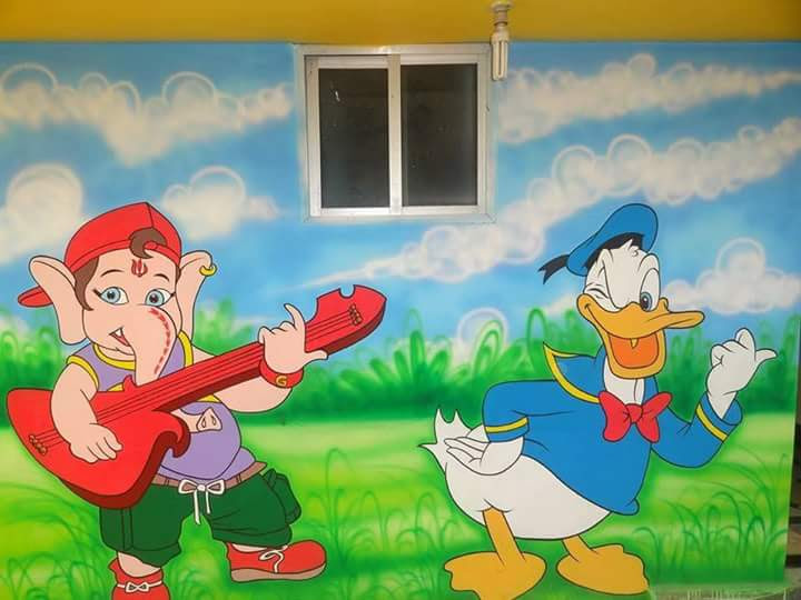Play School Wall Art Designer in Delhi - Wall Painting Services For Schools